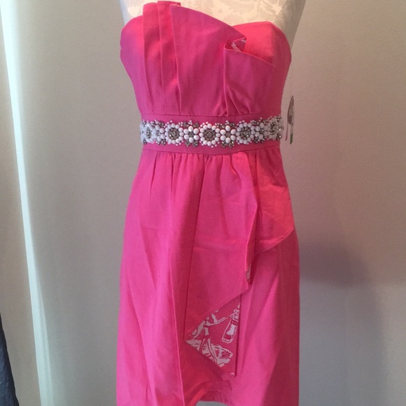Lilly Pulitzer Crystal Dress in Hotty Pink. NWT. - Picture 2 of 4